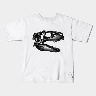 T-Rex Dinosaur Skull Kids T-Shirt